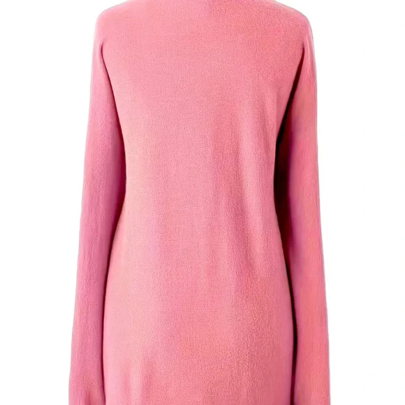 New Cowl Neck‎ Knit Rose Pink Barbicore Shirt - Picture 2 of 3